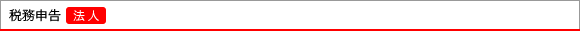 税務申告（法人）